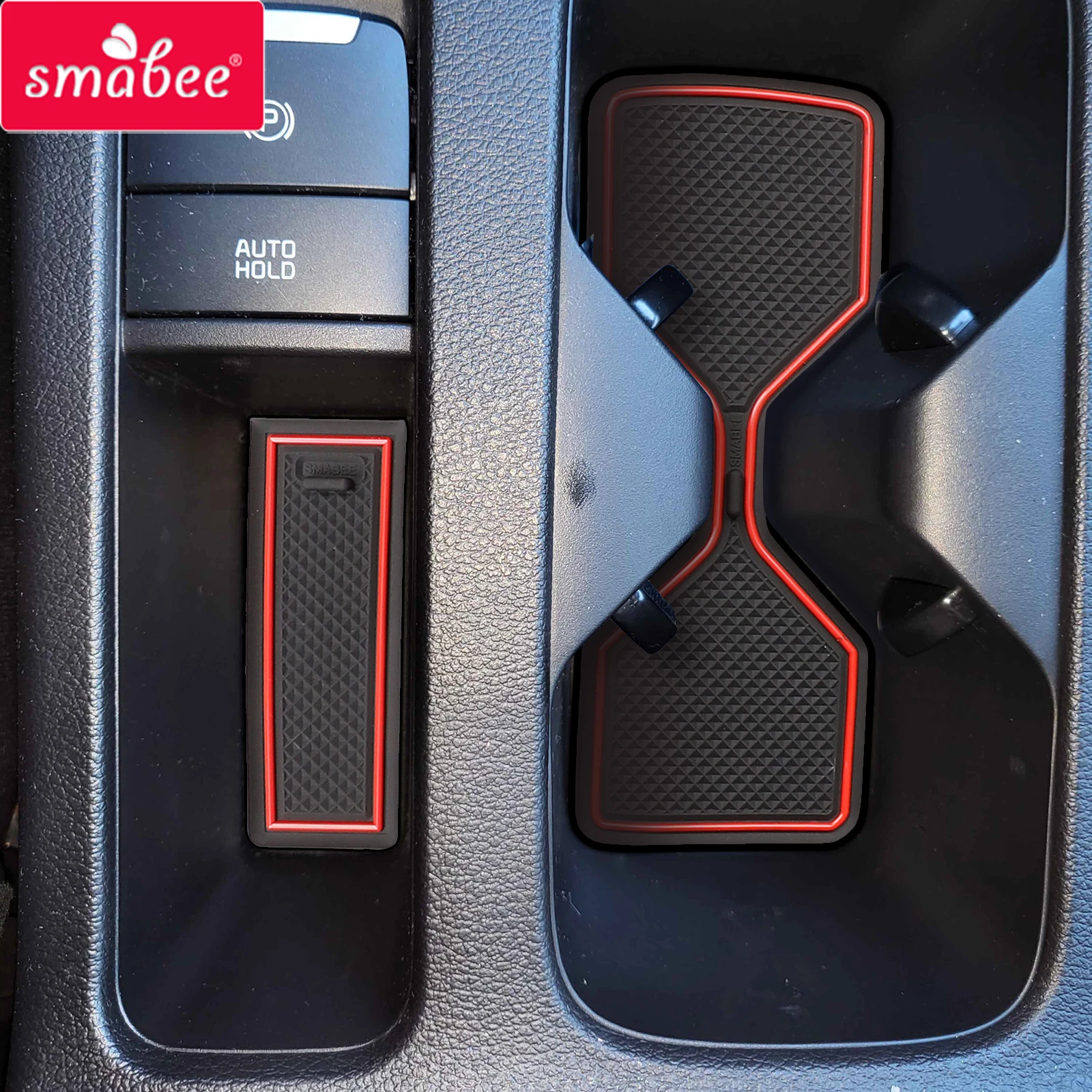 Smabee Car Gate Slot Cup Mat for Kia K3 FORTE Cerato 2021 - 2023 GT Anti-Slip Door Groove Pad Non-Slip Interior Accessories