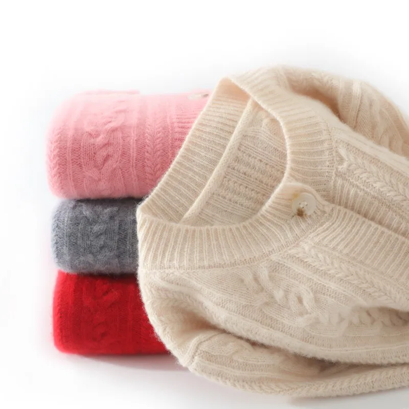 Cárdigan para Niños y Niñas, Ropa de Invierno y Otoño, Cuello Redondo, Tejido Jacquard, Ropa Casual