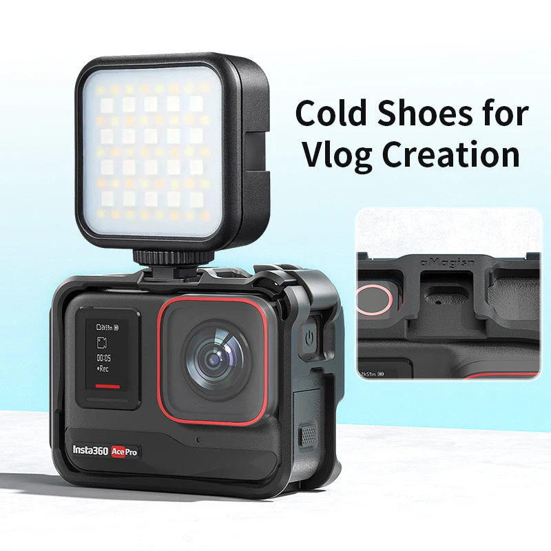 Plastics Rabbit Cage For Insta360 Ace Pro Quick Release Protective Border Frame For Insta360 Ace Camera Accessories