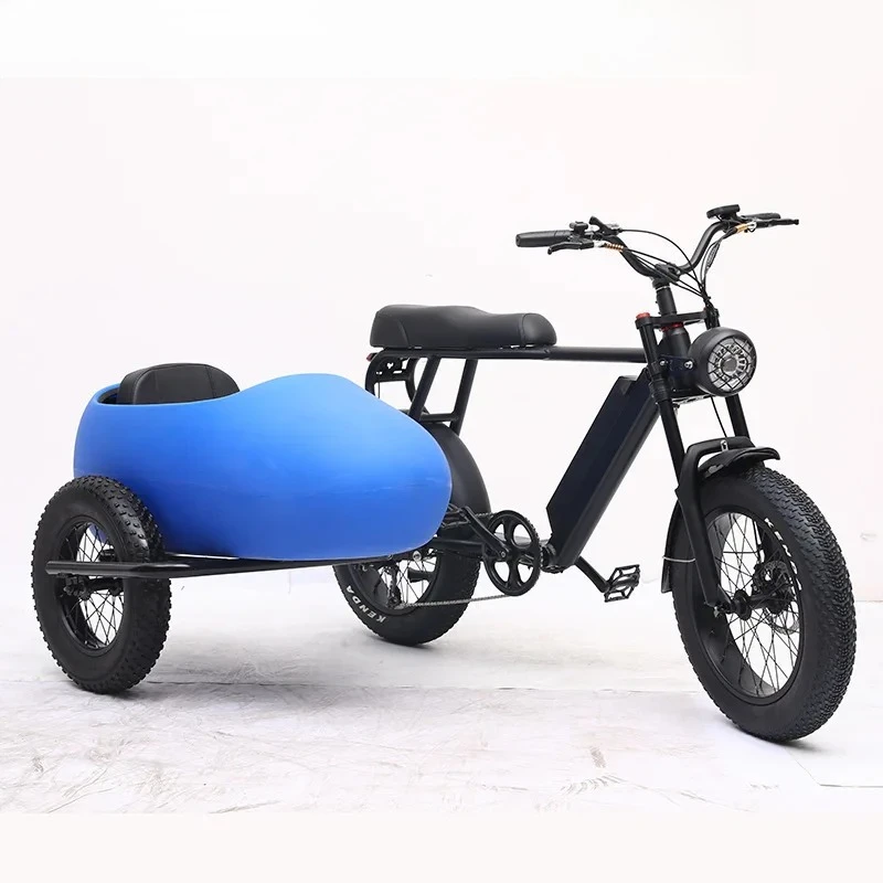 4OEM 20-inch Variable 6 Speed Electric Moped with APP Three-wheeled Bike Passenger Tricycle