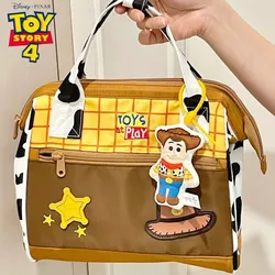 Disney Cartoon Toy Story Woody Cosplay Bag Outdoor Shopping Large Capacity Buzz Lightyear Handbag Cartoon Big Shopping Bag Gift