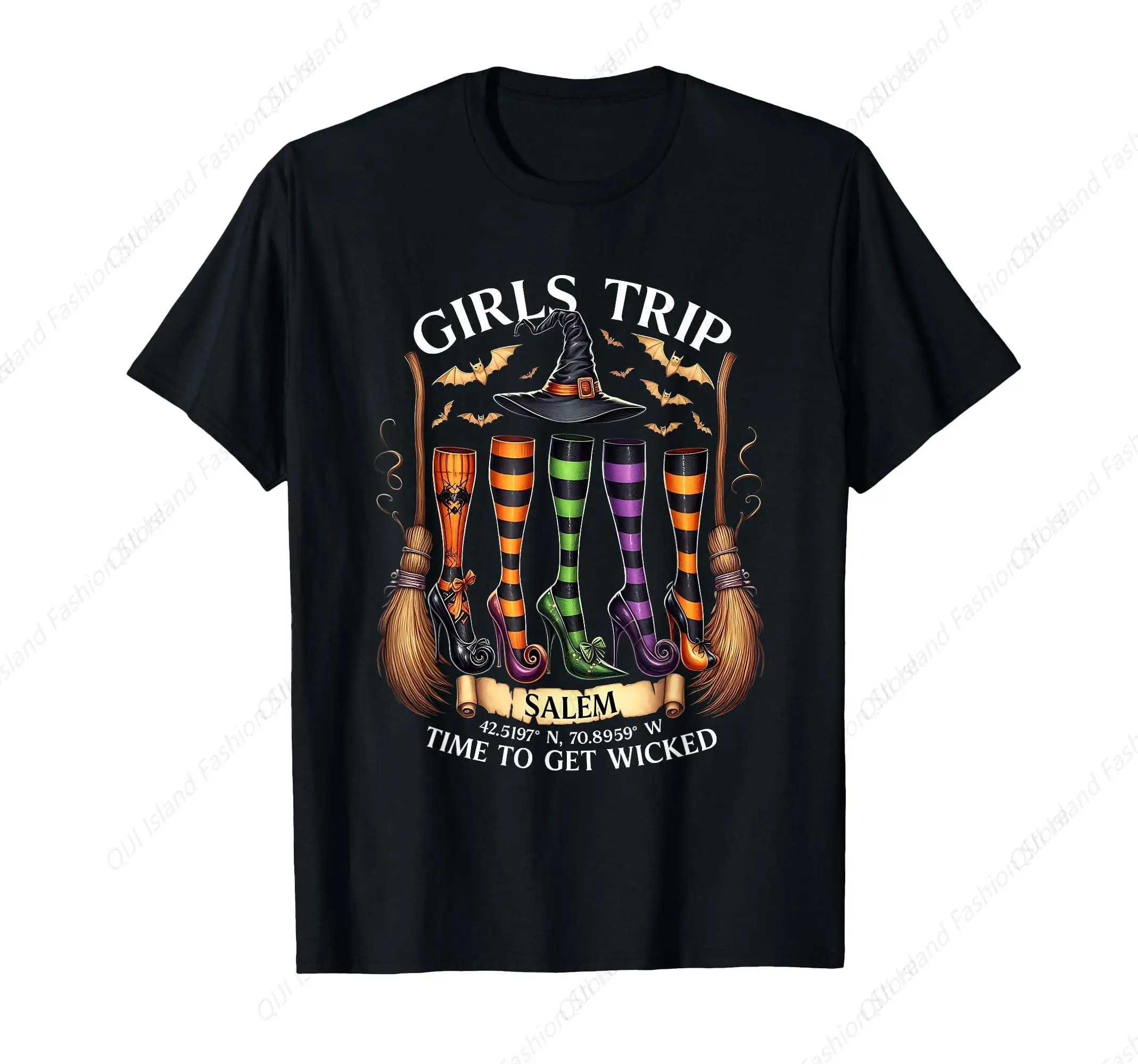 

Retro Girls Trip Salem Time to Get Salem 1692 Halloween T-Shirt