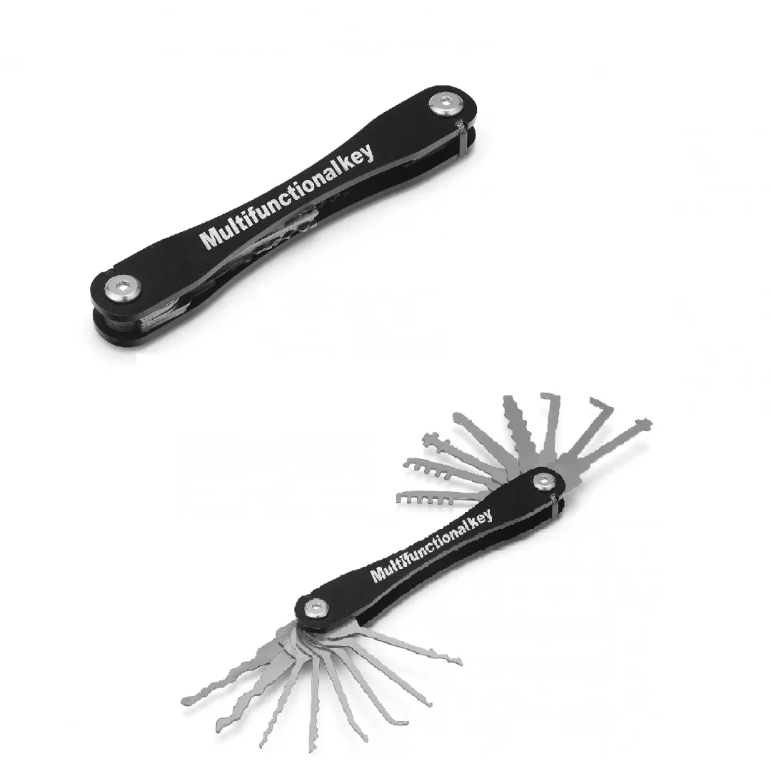 16Pc Double Headed Locksmith Tool Automatic Lock Picking Combination Mini Hook and Hook Disassembly Kit Car Unlocking Puller Kit
