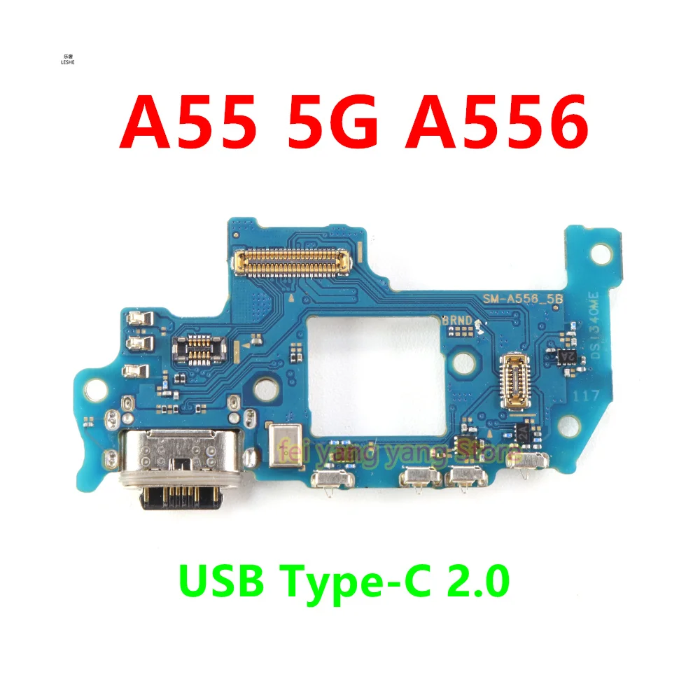 

Charging Port Dock Connector Board Flex For Samsung Galaxy A55 5G A556 A556B A556E A556U USB Connector Dock Charger Cable