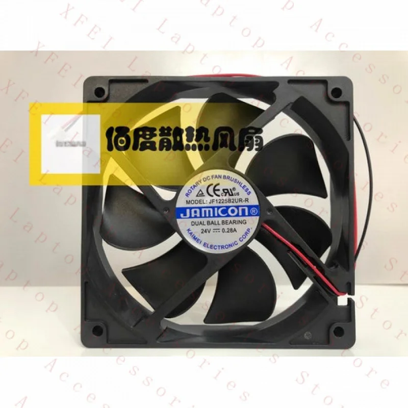 F for Jamicon JF1225B2UR-R DC24v 0.28A 12025 12cm 2-Wire Cooling Fan