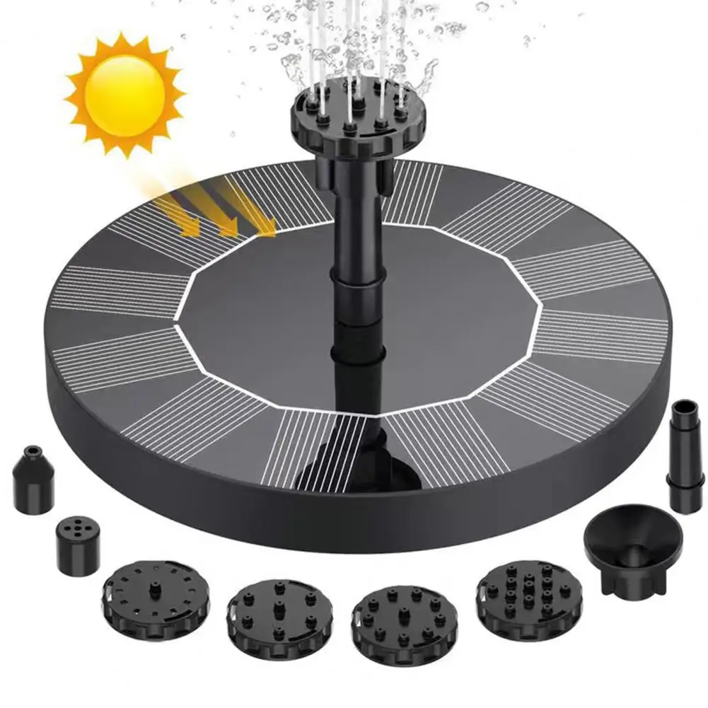 

Solar Fountain Water Pump Water Fountain Energy-saving No Battery Mini Outdoor Pool Waterfall Solar Fountain Pump for Aquarium