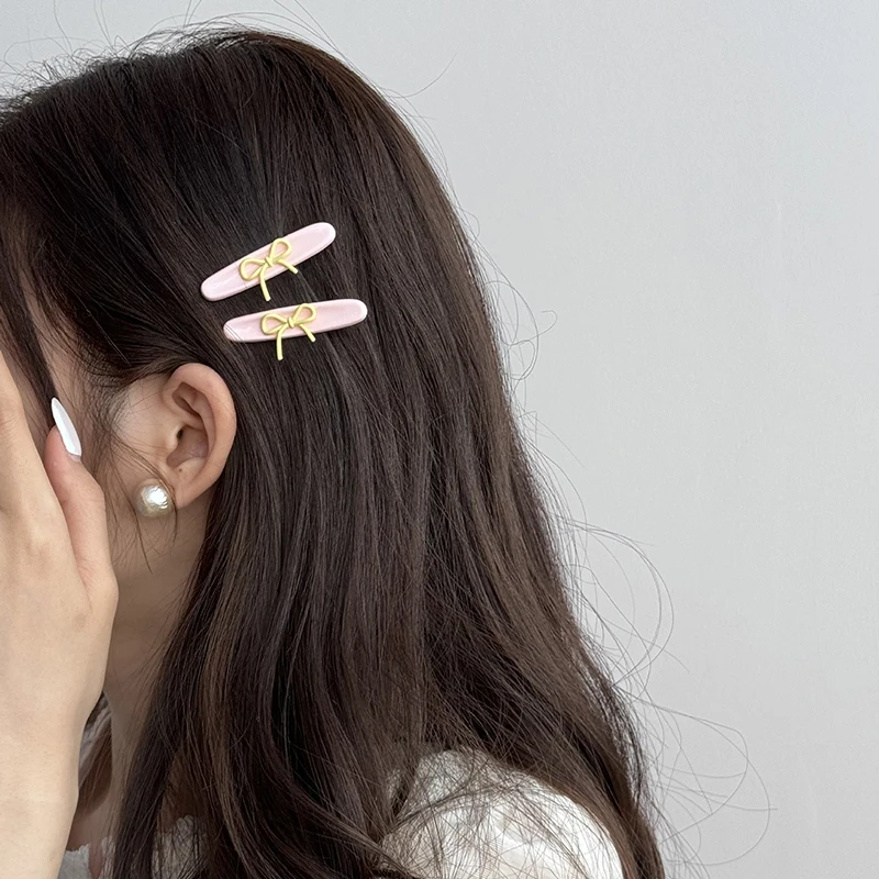 여자를위한 새로운 귀여운 활 머리핀 헤어 클립 여자 달콤한 헤어 액세서리 어린이 선물