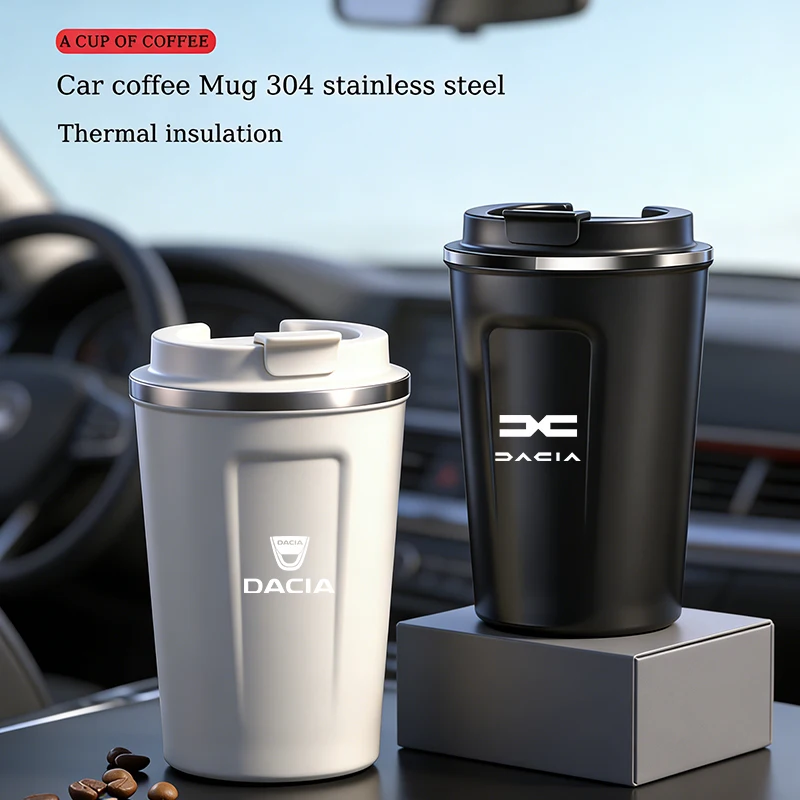 Heiß begehrter Artikel: Isolierter Auto-Becher 380ml Wasserbecher Kaffee-Tee-Thermoskanne für Dacia Duster Logan Sandero Stepway Dokker Lodgy MCV