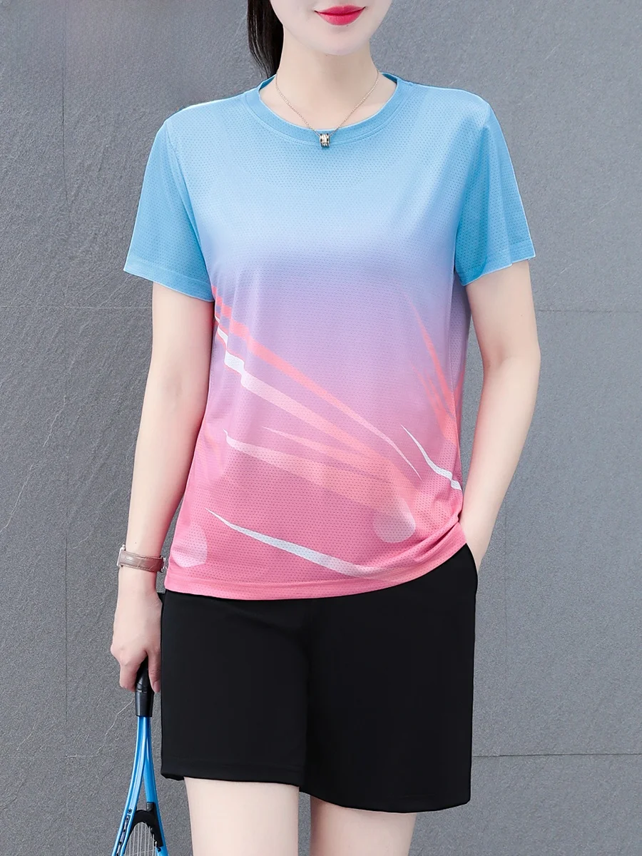 TUCANO Conjunto de ropa deportiva de verano 2025 para mujer, transpirable, ort Sve, orts, Fitn, traje para correr, fibra de poliéster de dos piezas