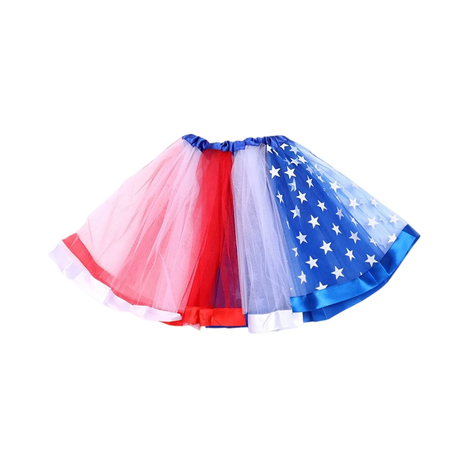 Kids 4th Of July Patriotic Tutu Skirts American Flag Star Striped Tulle Pettiskirts Independence Day Party Costume Dresses 2026