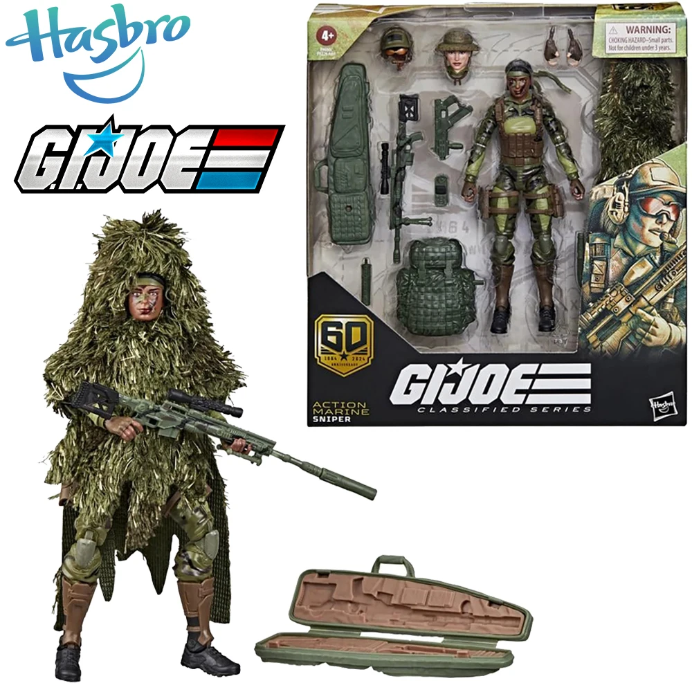 

Pre Sale Hasbro Original G.I. Joe Classified Series 60Th Anniversary Marine (Sniper) Collectible Model Toys 6 Inch Figures Gifts