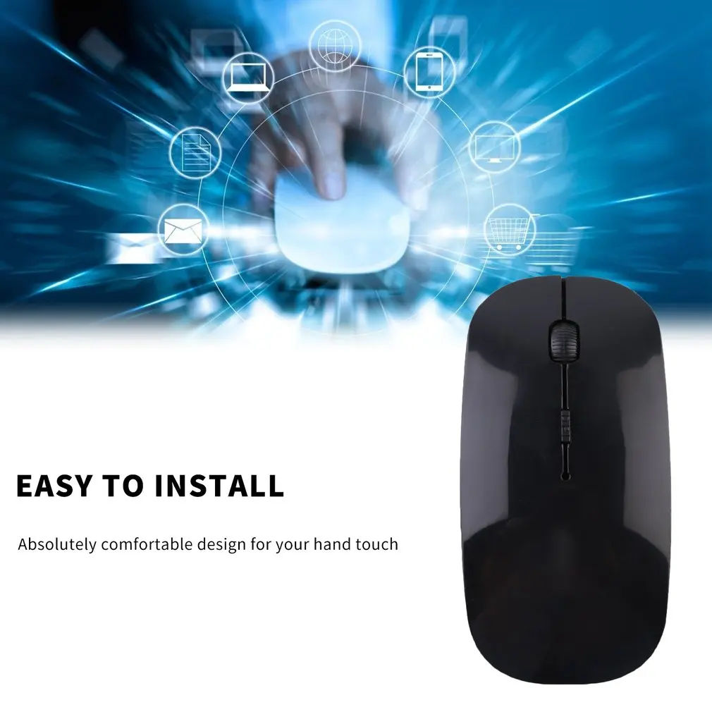 Chuyên Nghiệp 2.4GHz Mouse Quang Không Dây Không Dây Tương Thích USB Nút Chuột Chơi Game Chuột Máy Tính Dành Cho Máy Tính Laptop