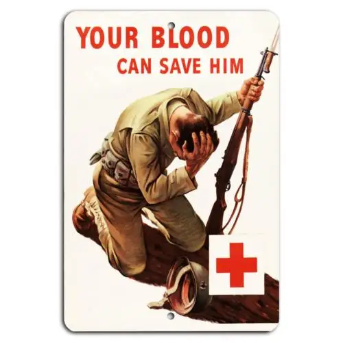 Your Donation Can Save Lives – Join the Cause!-Aluminum-tin sign