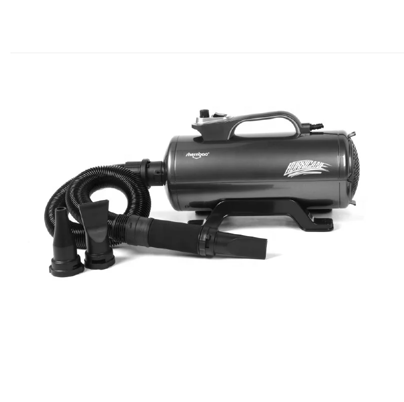 Pet Dryer Dual Motor High Power 2400W 220-240V Dog Hair Dryer Airflow Long Hose Insulat Handle Nozzle Adjustable Speed Control