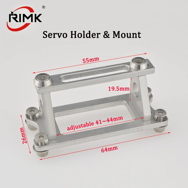 

1set Servo Holder Servo Mount CNC Aluminum Alloy for RC Boat Car Airplane S3003 MG995 Servo