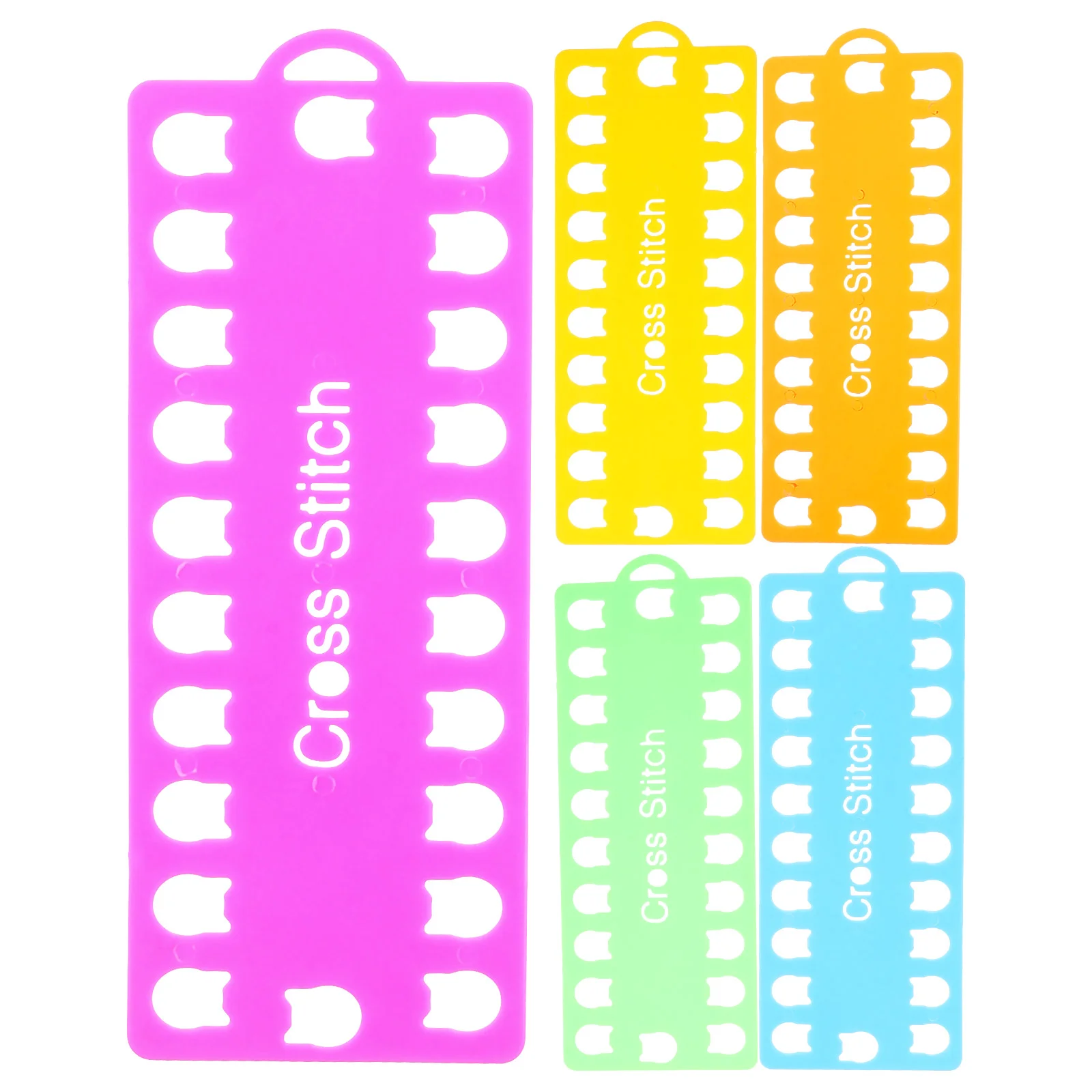 

5 PCS Thread Cards Project Embroidery Floss Organizer Holder Cross Stitch Storage