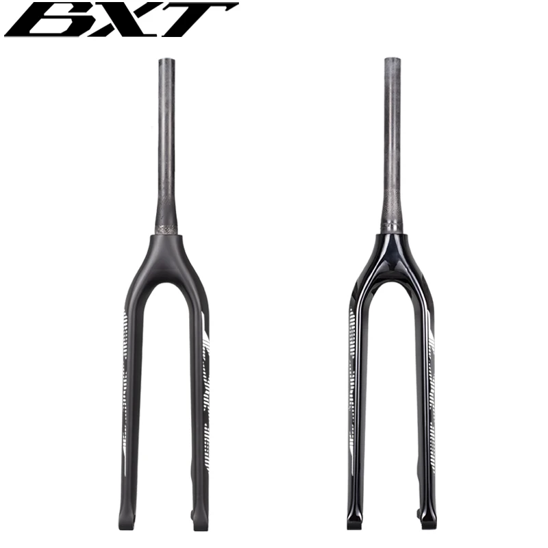 Carbon mtb bicycle fork 29 thru axle disc brake Boost100*15mm tapered 28.6mm carbon fiber rigid mtb bike fork