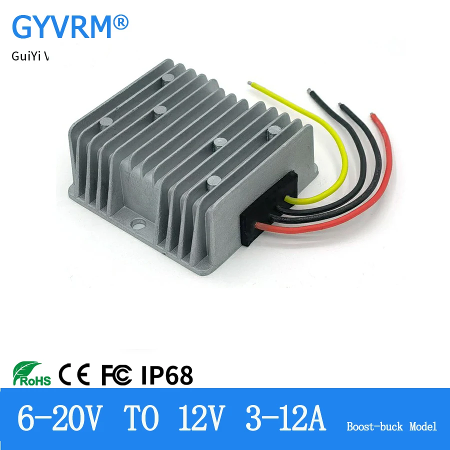 DC DC 12V Stabilizer for Cars 6-20V to 12V 3A 5A 6A 8A 10A 12A Buck Boost Converter 12V to 12V 10A 120W Power Conventer