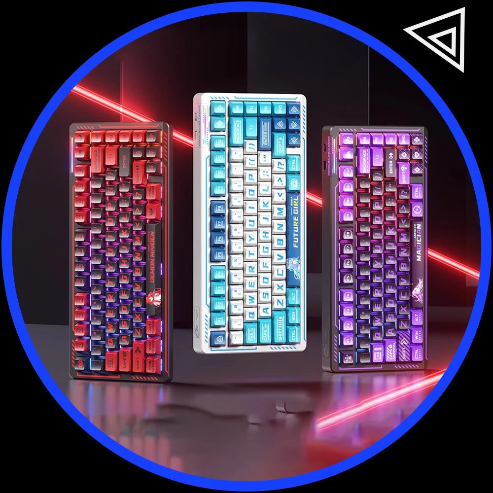 

LINGBAO K75 аниме IP механическая клавиатура проводная прокладка горячая замена RGB игровая клавиатура пользовательские аксессуары для ПК геймер ноутбука ​ Подарки