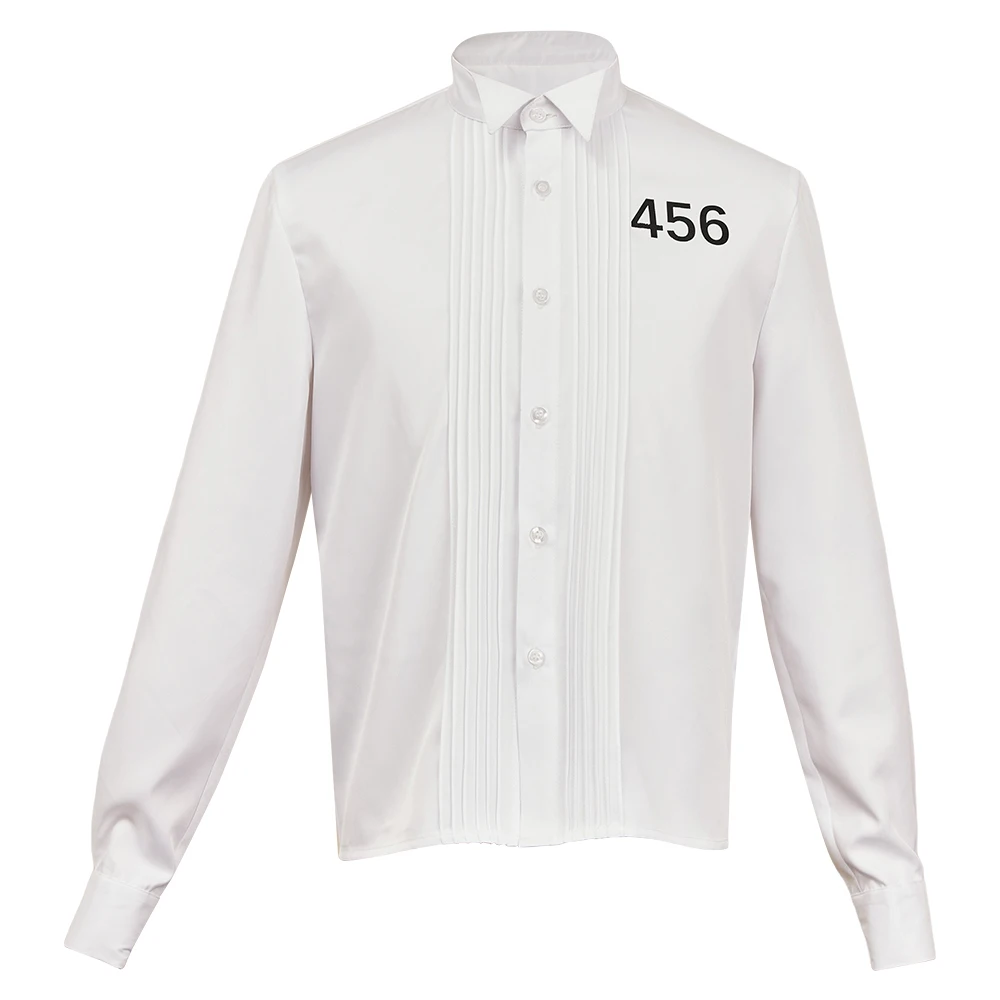 رقم 456 فانتازيا سيونغ أزياء جي هون التأثيرية للرجال البالغين سترة سوداء ملابس معطف قميص بدلة تنكرية لحفلات الهالوين #5