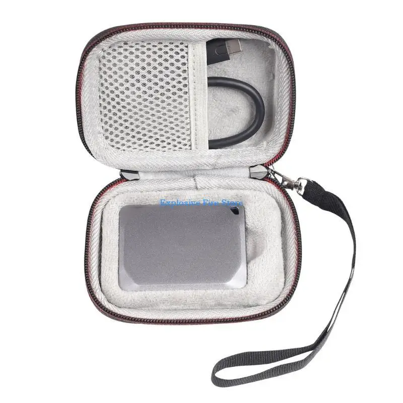 C4DB Travel Friendly Case Shockproof Storage Bag for Crucial X9 X10 SSD Convenient Storage Solution for Your Files