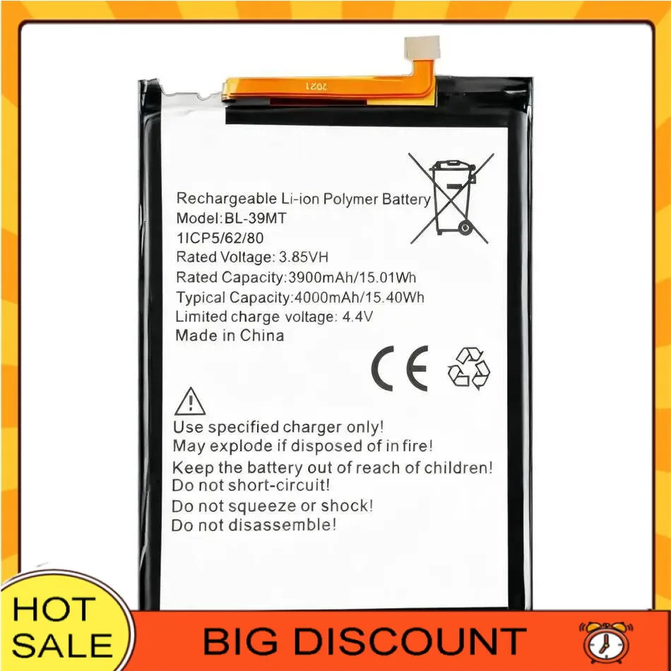 

4000Mah Long Lasting Mobile Phone Battery BL-39MT For Tecno CD8 1629 Camon 15 Pro