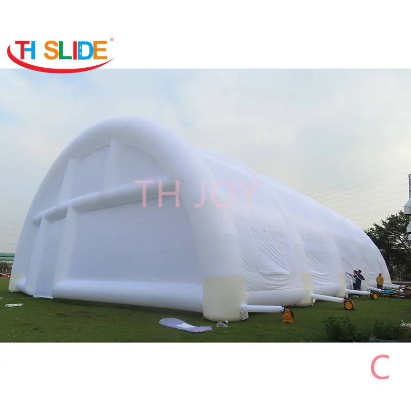 free ship to sea port,30x20m giant Inflatable Tent Outdoor Portable White Igloo marquee tent for sale