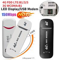 4G LTE Wireless USB Dongle Mobile Broadband 150Mbps Modem Stick 4G Sim Card Wireless WiFi Router Pocket Hotspot for Home Office