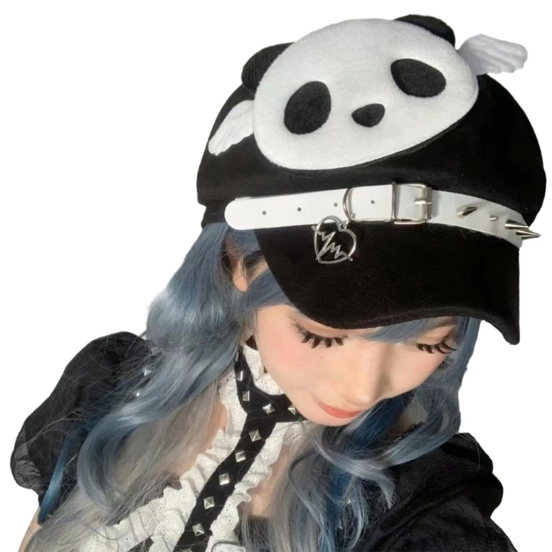 Womens Y2K Baretten Hoed Eend Tong Caps Lente Herfst Anime Cosplay Krant Hoed Dropship