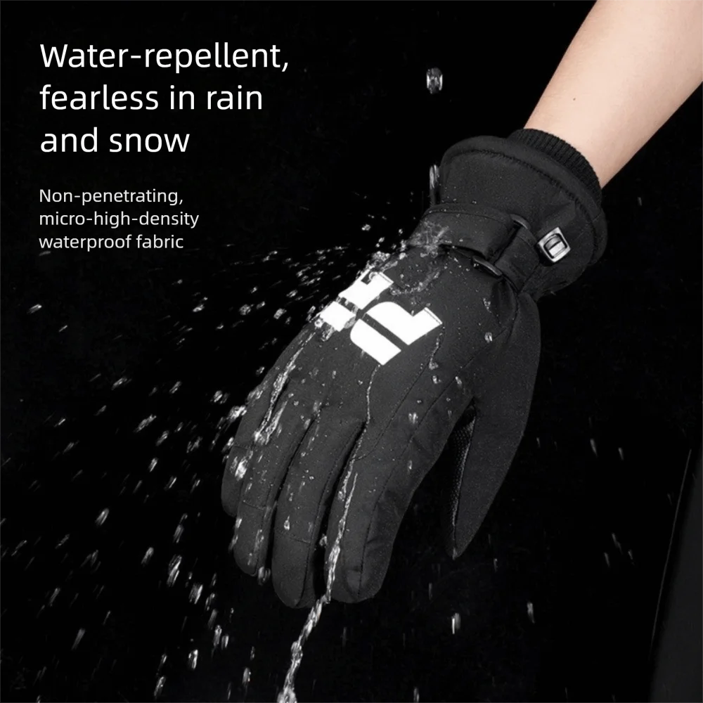 

Новые сохраняющие тепло, теплые лыжные перчатки, однотонные ветрозащитные морозостойкие перчатки, зимние варежки с сенсорным экраном для мужчин