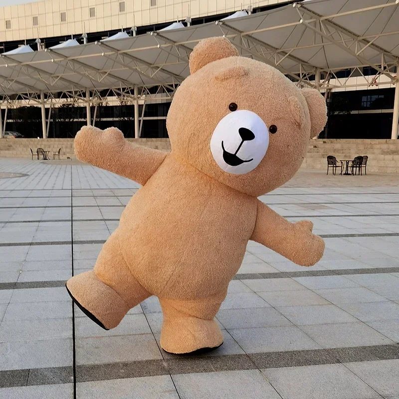 2-2.6 متر نفخ أمريكا الدب تيدي بير التميمة تأثيري حلي حفل الإعلان فستان بتصميم حالم أنيمي عرض مسرحي الدعامة
