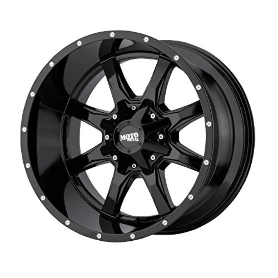 

16x8 MO970 6x120/6x139.7 0 Offset 4.50 inch backspace 78.3 Hub Gloss Black Authorized Dealer
