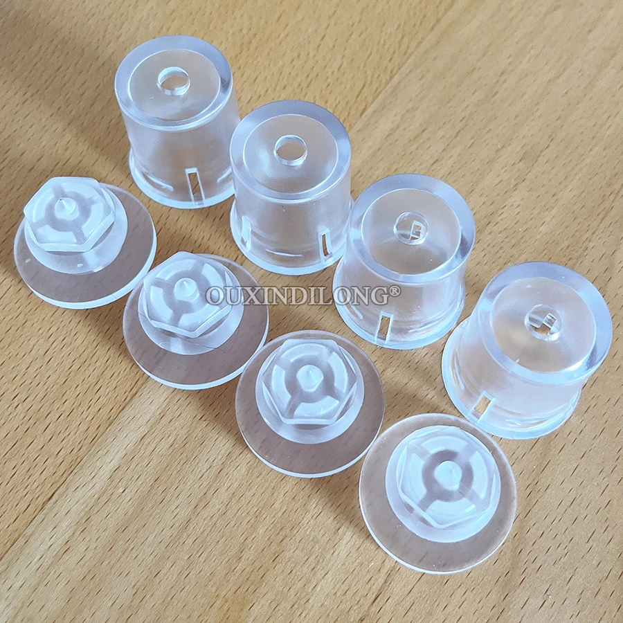 Wholesale 200PCS/LOT Clear Acrylic Standoffs Invisible Clip-in Plastic Screws Advertising Nails for Signs Signage Wall Mount