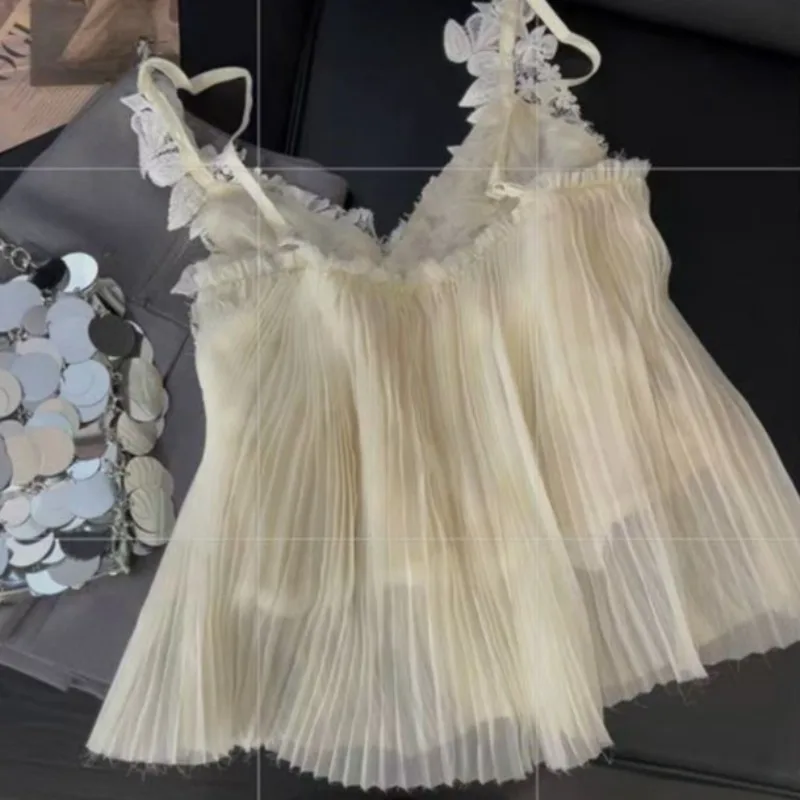 Sexy Vintage Slim Fit Irregular Strap Tank Crop Tops Versatile Sexy Hot Girl 2025 Summer Striped Sleeveless Tees Fashion T Shirt