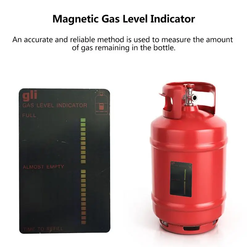 1Pcs Practical Propane Butane LPG Fuel Gas Tank Level Indicator Magnetic Gauge Caravan Bottle Temperature Measuring Stick