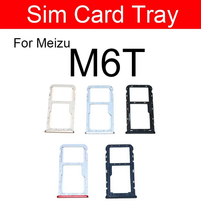 Sim Card Tray Holder For Meizu Meilan Blue Charm M6T M811h M811q   Reader Sim Card Slot Replacement repair Parts