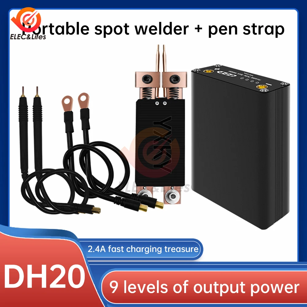 Mini Spot Welder Kit DIY Automat 18650/26650/32650 Battery Pack Welding Portable Spot Welding Machine Pen With Nickel Sheet