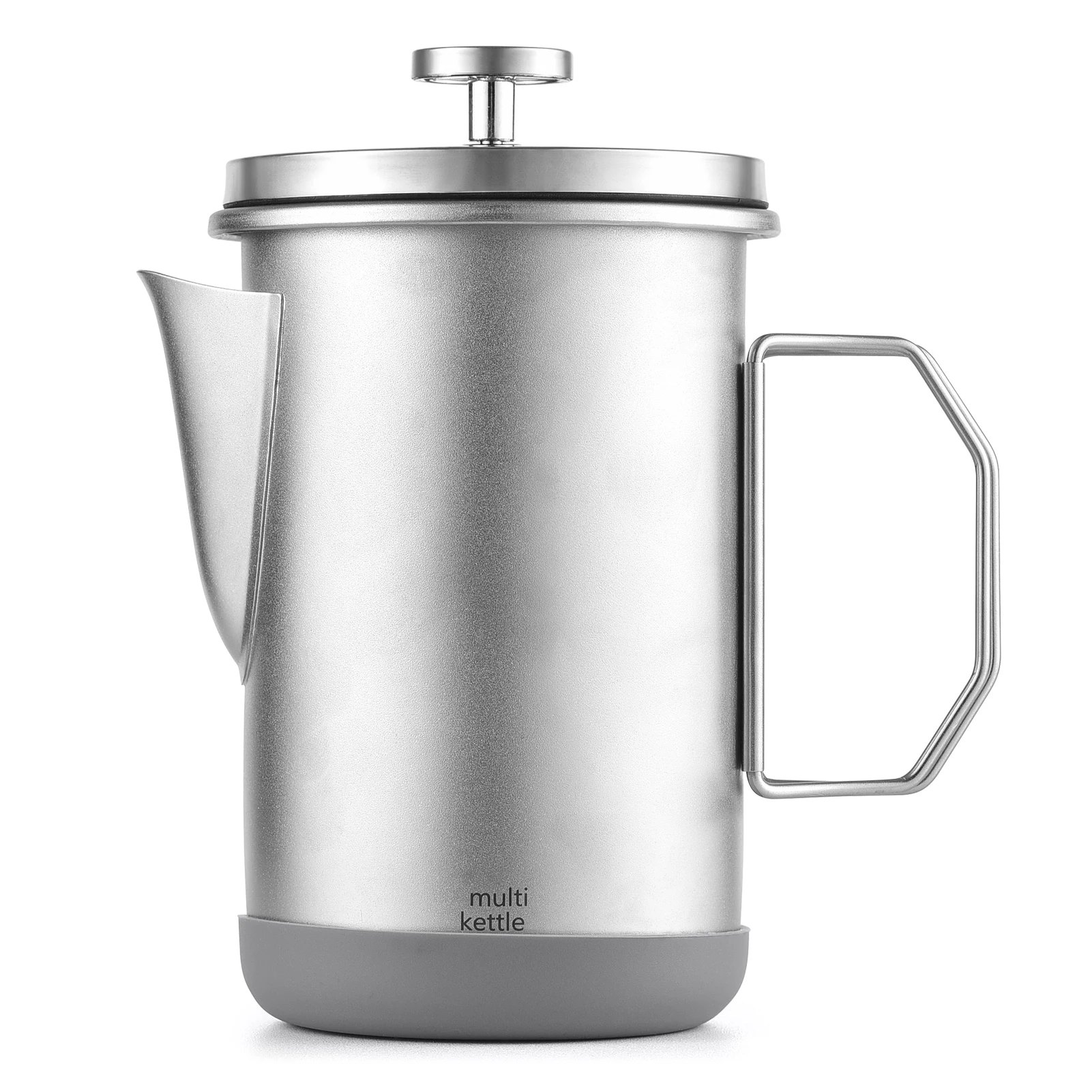 

French Press Coffee Maker 1L Camping French Press with Foldable Handle Stainless Steel French Press Coffee Pot Coffee Kettle