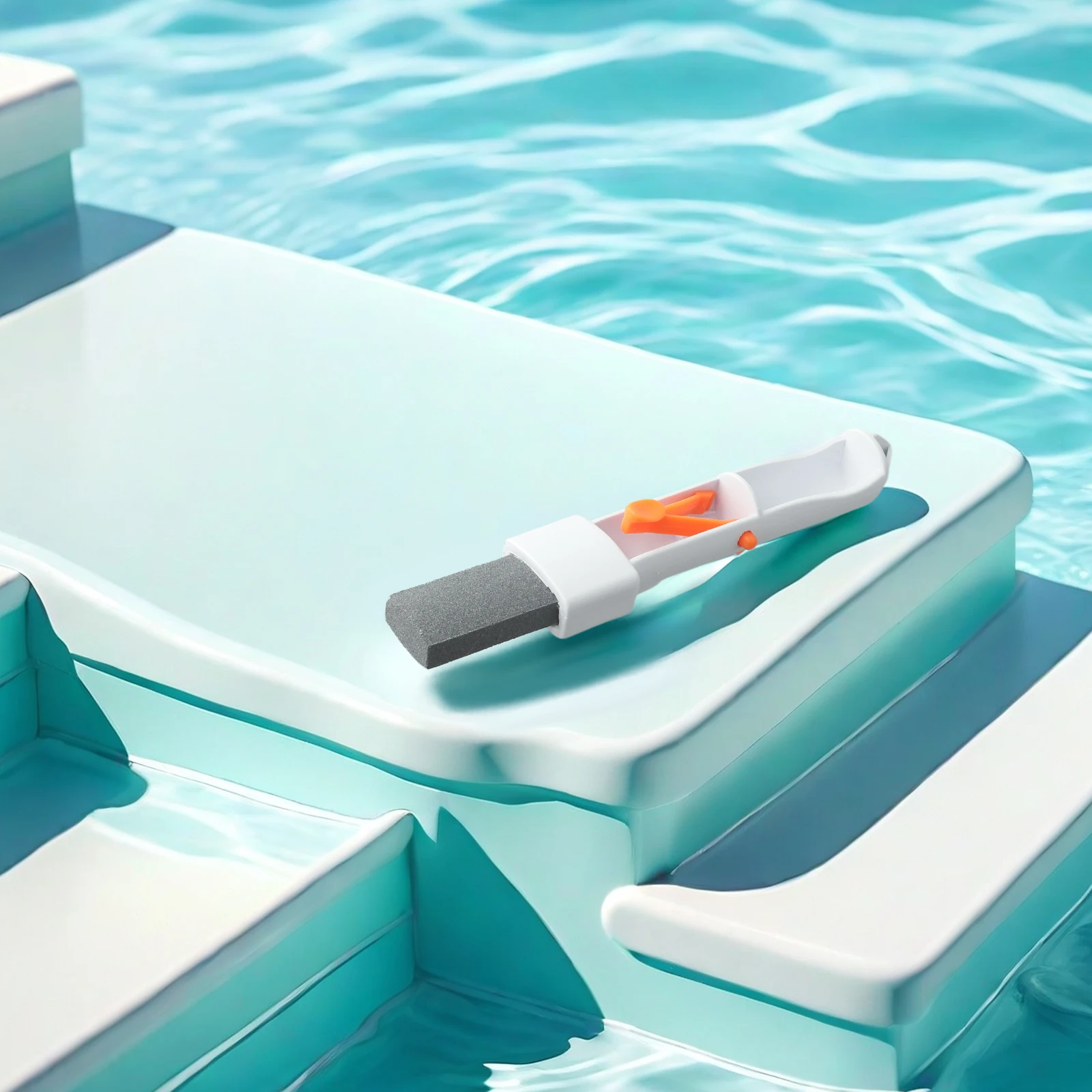 Peças de equipamentos de piscina de pedra-pomes de alta qualidade, manchas de folhas, marcas de ferrugem, cabeça de limpeza, cabo fácil de clipe, piscina de pedra-pomes