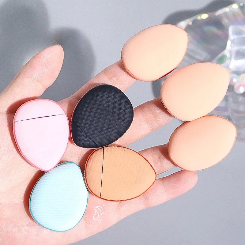 Mini fond de teint bouffant pour les doigts, petit coussin d'air, éponge en poudre, correcteur pour le visage, BB crème, applicateur cosmétique, outils de maquillage, 5/10 pièces