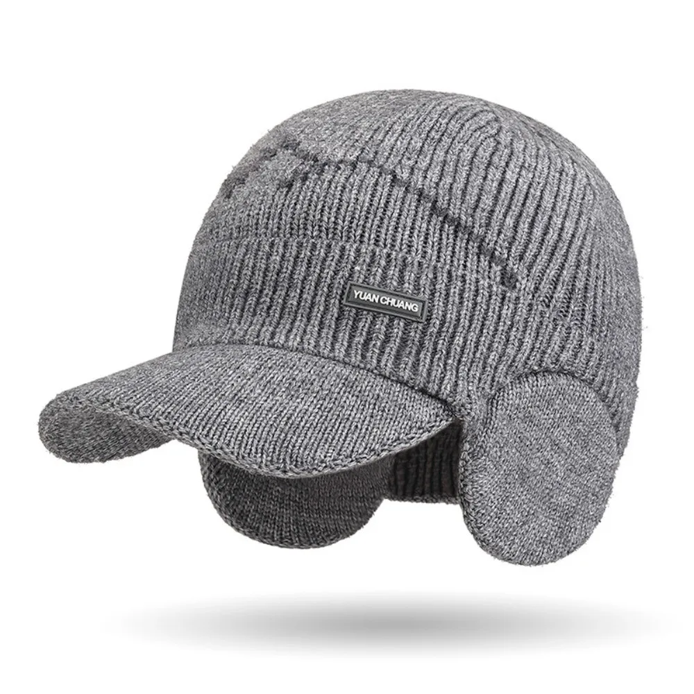 2pcs-set-fashion-windproof-knitted-hat-neck-gaiter-thicken-sheep-wool-scarf-simple-soft-winter-autumn-hat-with-earflap-couple