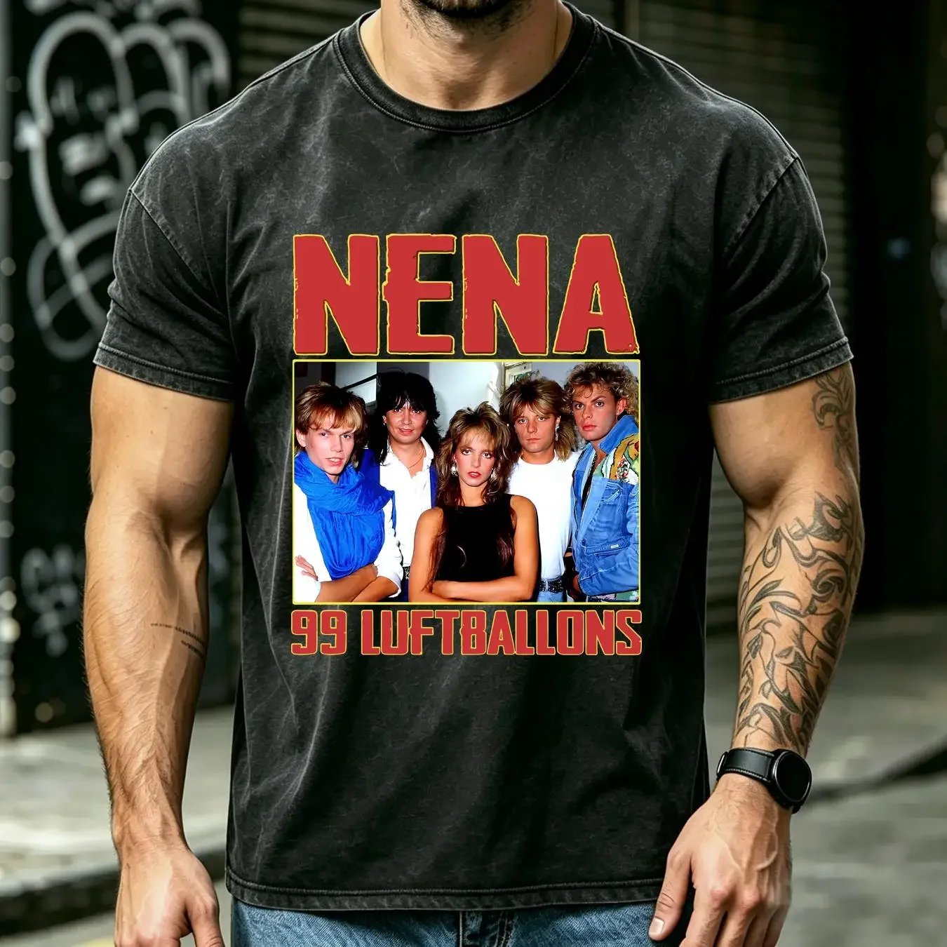 washed T Shirt Nena classic unisex Best Seller Te vintage Washed Comfortable Versatile Top For Everyday Wear Soft Breathable