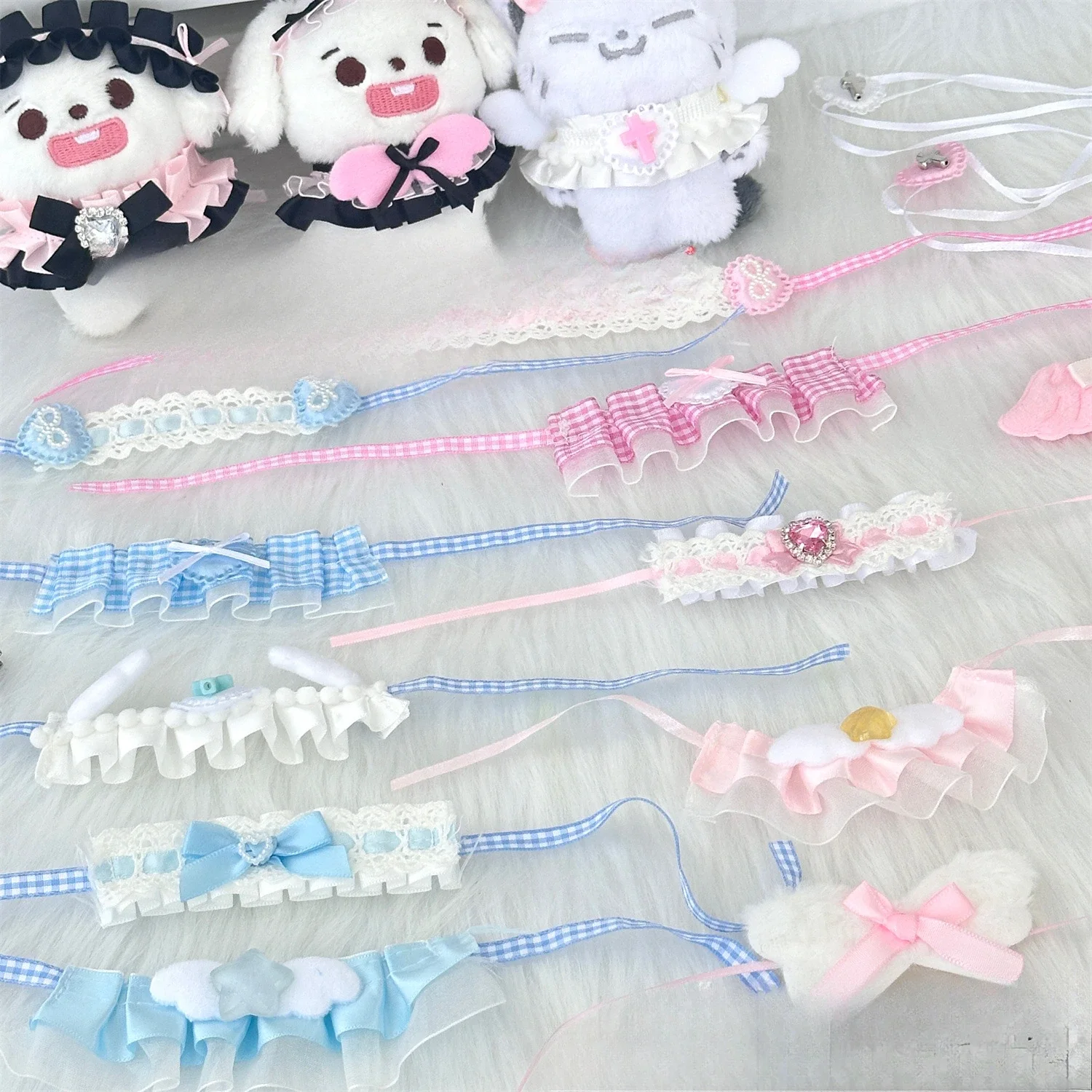 

New Style Dolls Accessories 10cm Dress Up Kawaii Neck Wings Bib Lace Style Beautiful Exclusive Design Brithday Gift for Friend