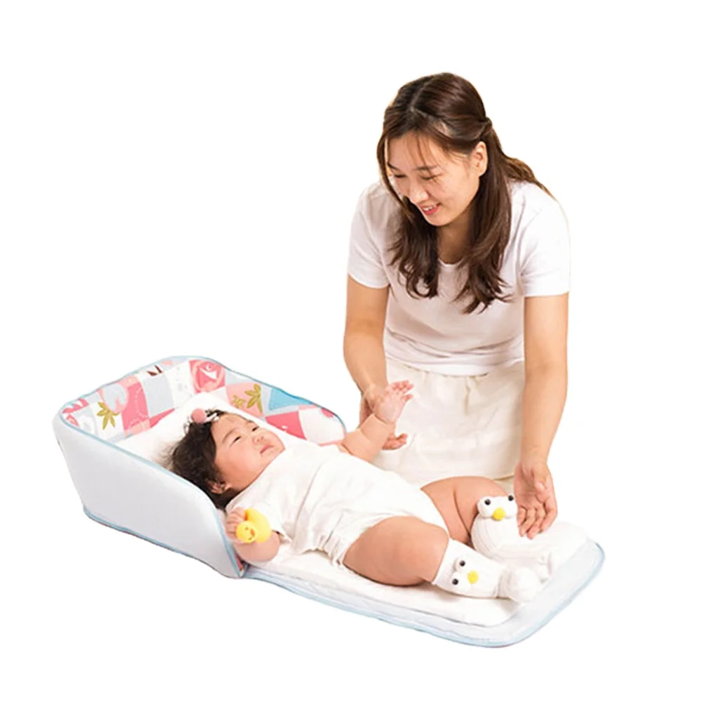 

Cute Pattern Portable lounger nest Cotton Sleeping Nest Bed in Bed Foldable Baby Crib Infant Nest baby lounger