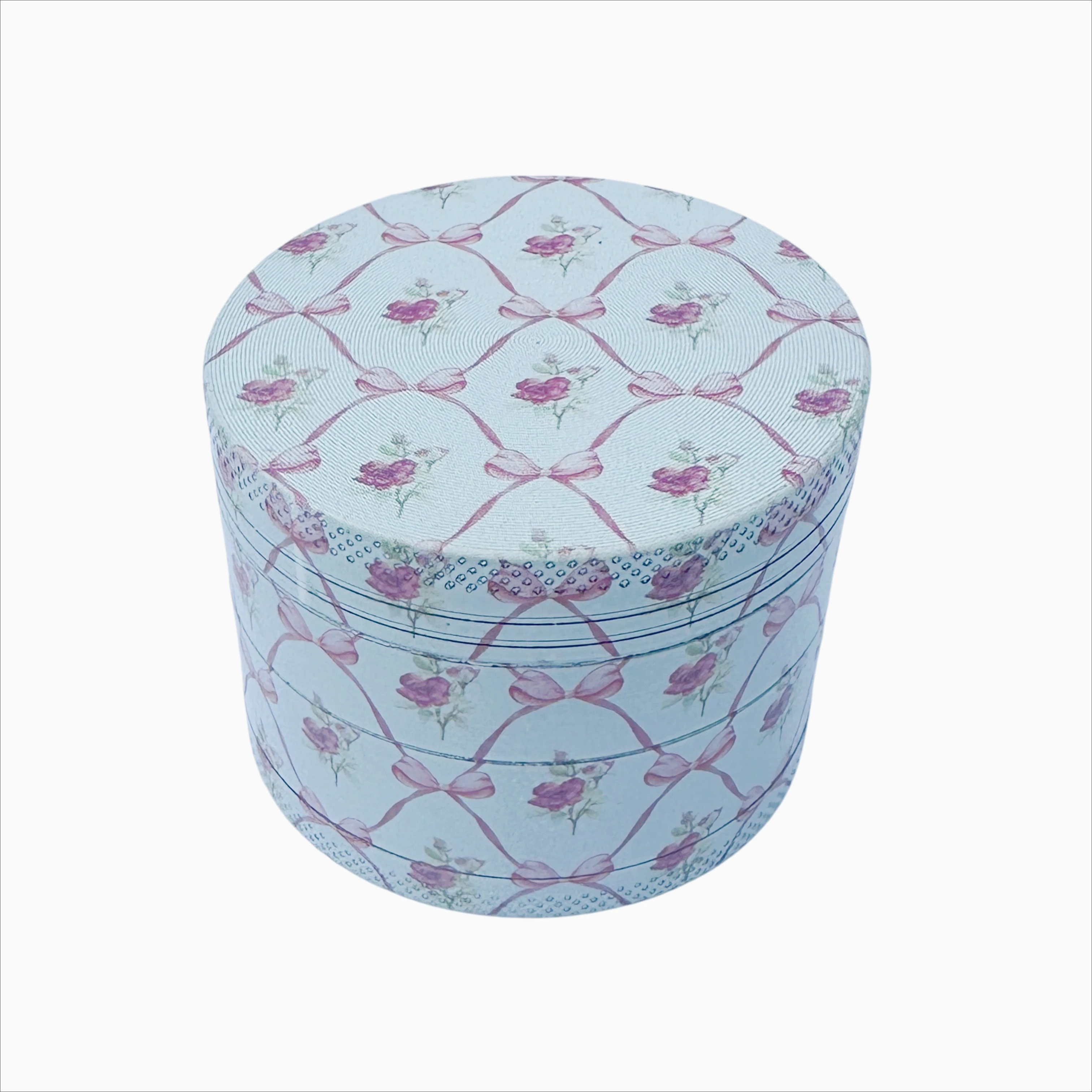 Rose and Pink Bow Metal Herb Grinder 50mm/2inch