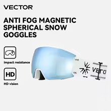 גוגלס VECTOR Pro Vision עם עדשה כפולה ומסגרת TPU (כולל נרתיק)