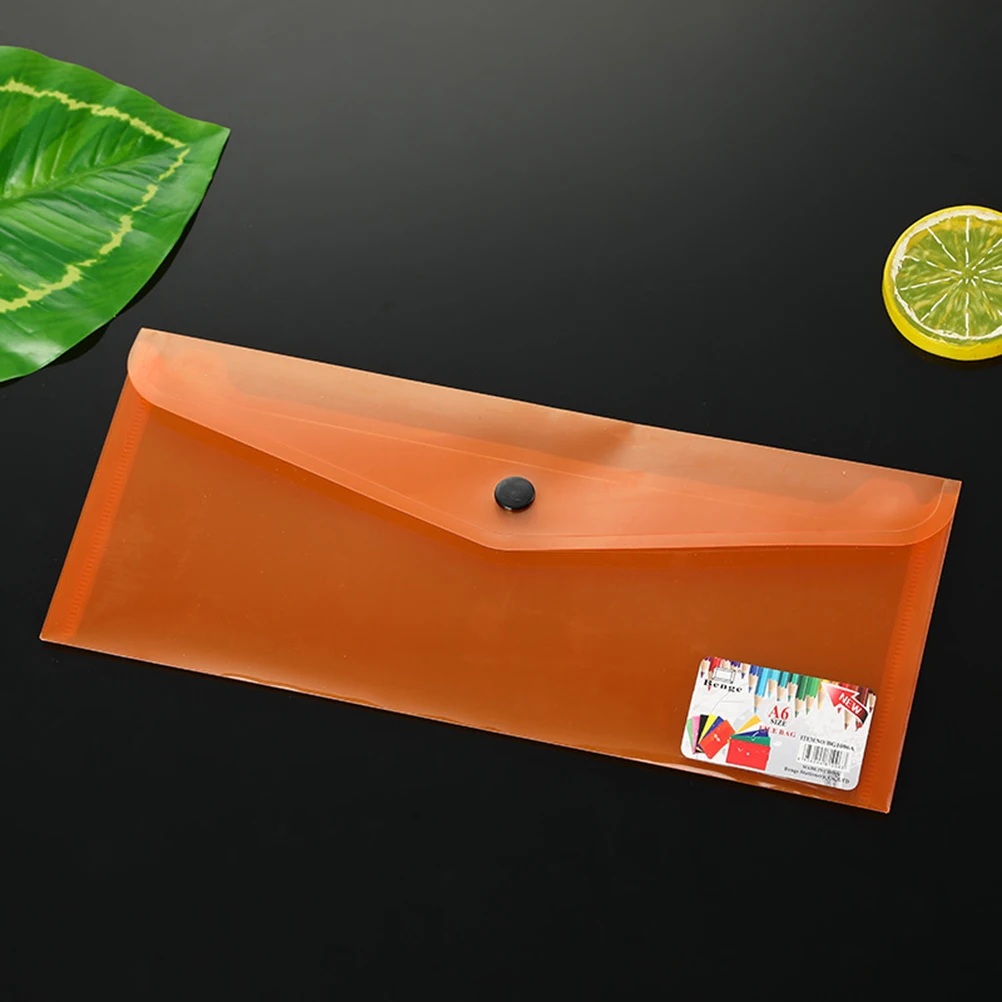 

6 Pcs Archives Information Bag Plastic Envelope Holder Storage Size Papers File Folder Student Envelopes Colored Expandable