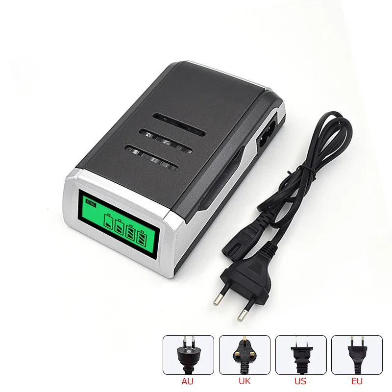 Smart LCD Display Intelligent Battery Charger for 1.2v NiCD NiMH AA AAA Rechargeable Batteries Universal Battery Charger