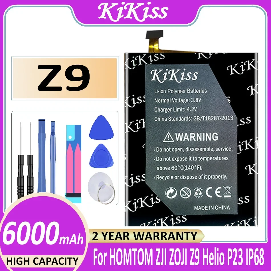 

KiKiss 6000mah Powerful Battery For HOMTOM for ZJI ZOJI Z9 Phone Batterij