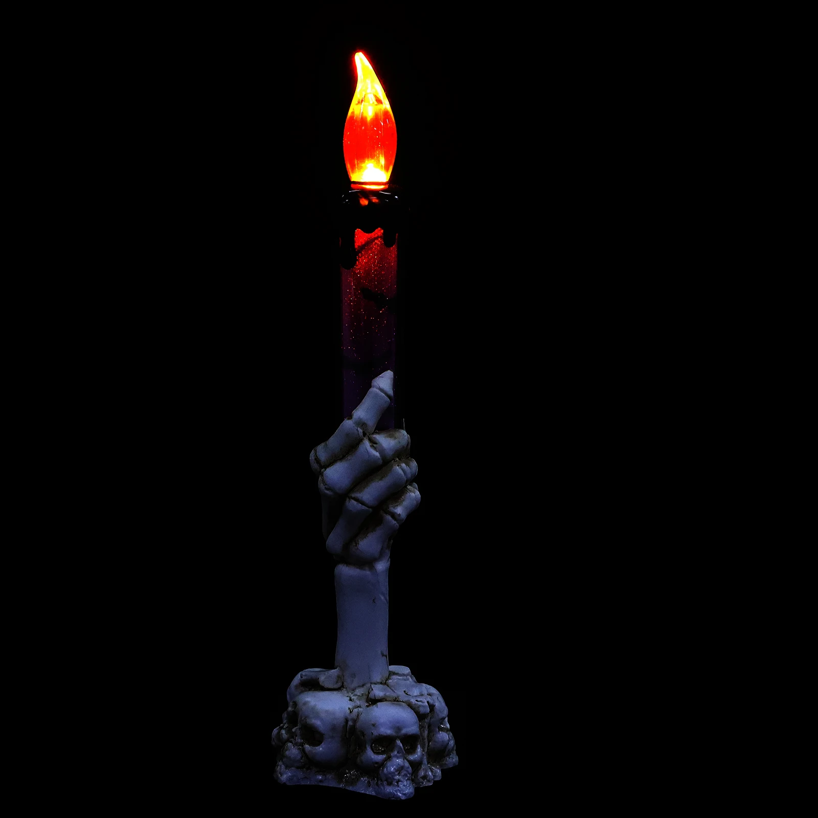 

2Pcs Halloween Ghost LED Electronic Wax Light Decorative Supplies for Party Home Garden Atmosphere LED